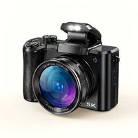 5K Digital Camera for Photography, 64MP Touch Screen Autofocus Vlogging Camera with Selfie Lens, 5X Optical Zoom, 64GB SD Card — Studio Shot
