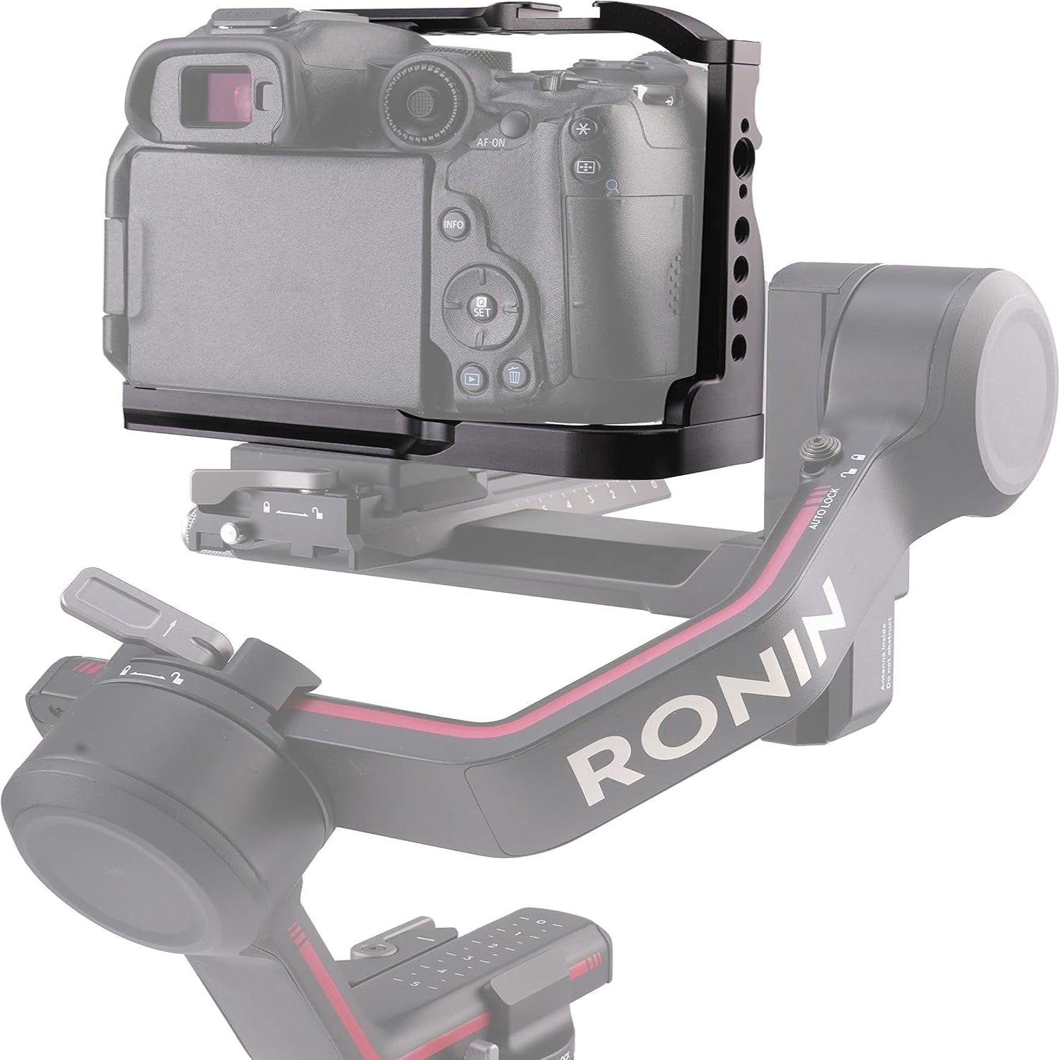 EOS R7 Camera Cage with Top Handle for Canon EOS R7 Cage with Quick Release Plate for Arca Stand, Cold Shoe, NATO Rail and 1/4" & 3/8" Threaded Holes