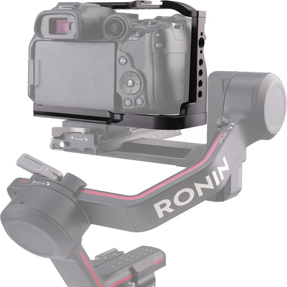 EOS R7 Camera Cage with Top Handle for Canon EOS R7 Cage with Quick Release Plate for Arca Stand, Cold Shoe, NATO Rail and 1/4" & 3/8" Threaded Holes