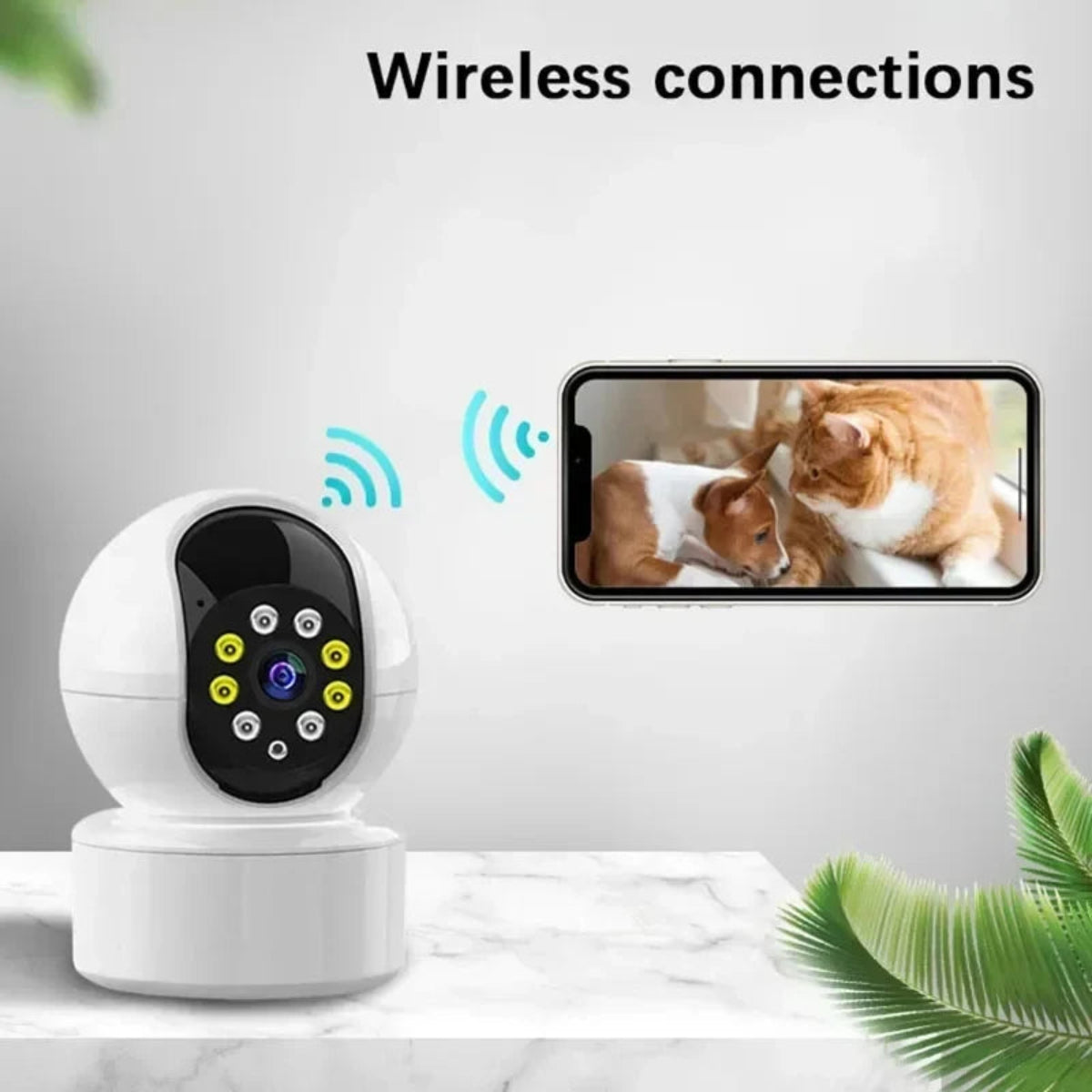 4K Wifi Smart Camera Rotatable Controllable Surveillance Auto Tracking Way Audio Color Night Vision Monitor Camera 2025